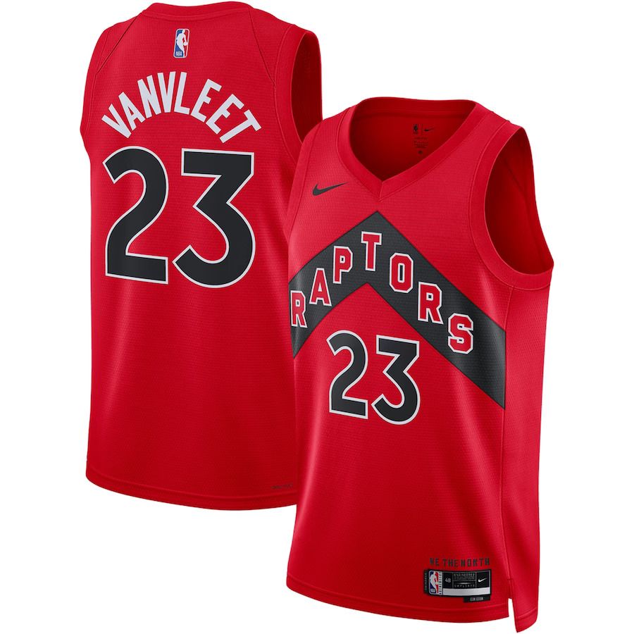 Men Toronto Raptors 23 Fred VanVleet Nike Red 2022-23 Swingman NBA Jersey